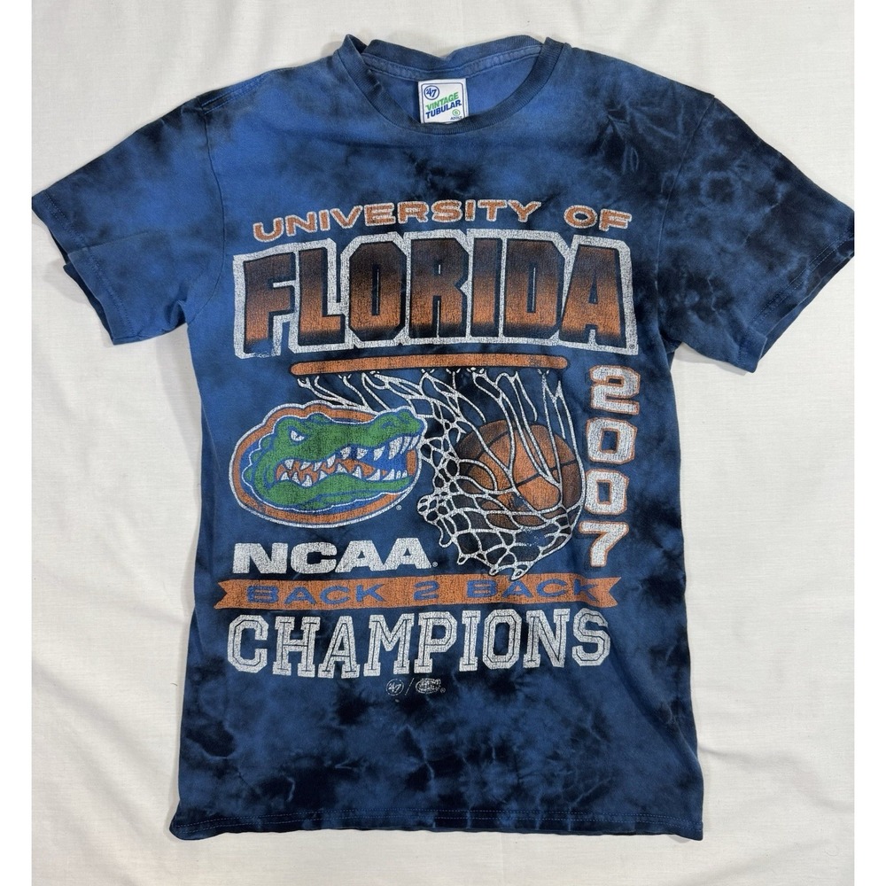 Florida Gators‎ Shirt Mens Small NCAA Basketball 2007 Champions Y2K Blue